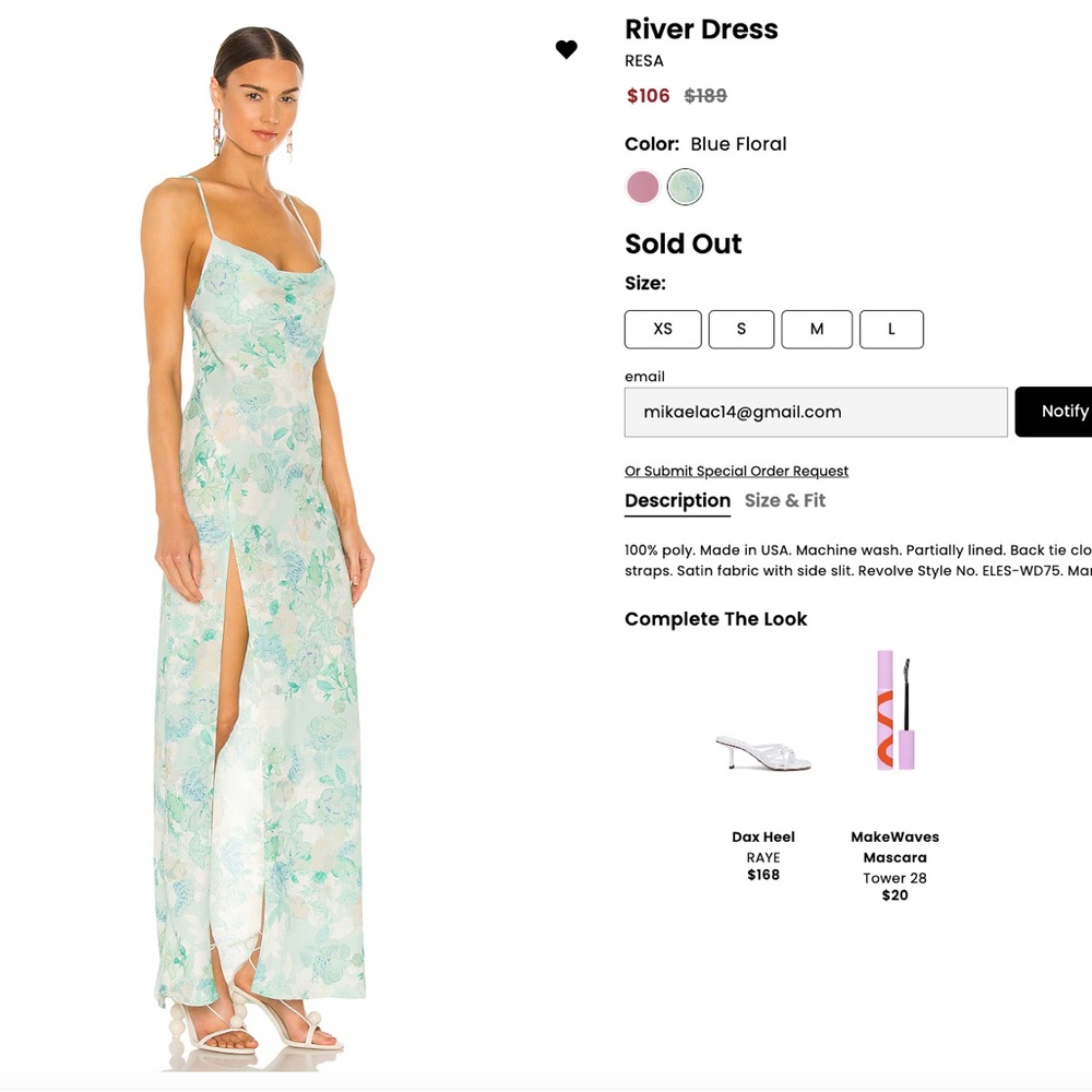 RESA Blue Floral River Dress